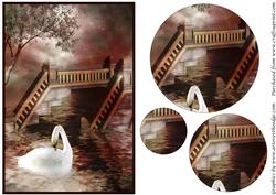 Swan Fantasy Circle Pyramage