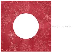 Christmas Snowflake Doodles Red Insert 8x8
