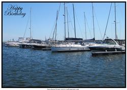 Row of Yachts A4