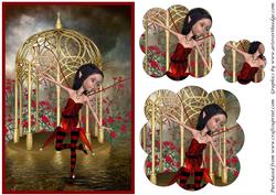 Dancing Butterfly Fairy Scalloped Pyramid 2