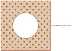 Valentine Red Polka Dots Insert 8x8