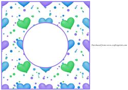 Valentine Hearts and Circles Insert 8x8 1