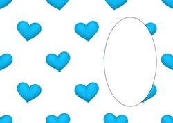 Heart Balloon Blue Insert
