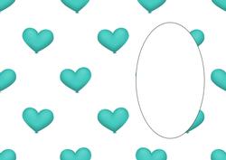 Heart Balloon Teal Insert