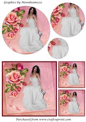 Bride with Roses Circle Pyramid