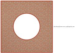 Celtic Lace Orange Insert 8x8