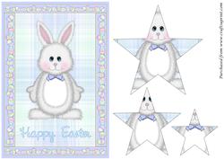 Easter Bunny Boy Star Pyramid