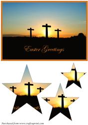 Easter Crosses Star Pyramid