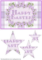 Easter Wisteria Frame Star Pyramid