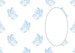 Butterfly Embellishment Blue Insert