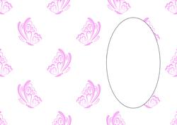Butterfly Embellishment Pink Insert
