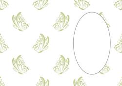 Butterfly Embellishment Green Insert