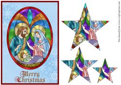 Christmas Nativity Star Pyramid 3