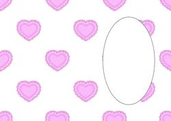 Gingham Heart Pink Insert