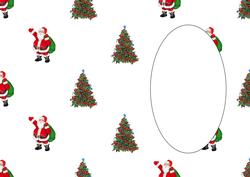 Santa Claus and Christmas Tree Insert
