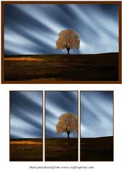 Tree Scenery Panel Card