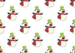 Christmas Snowman Backing Paper 2