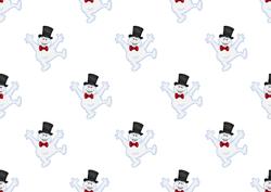 Christmas Snowman Backing Paper 3