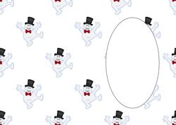 Christmas Snowman Insert 3