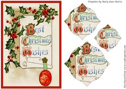 Best Christmas Wishes Vintage Splendid Pyramid