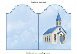 Cut and Fold Christening Church