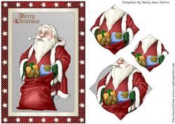 Santa and His Bag Splendid Pyramid
