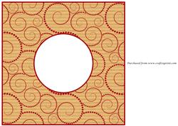 Christmas Berry Spirals Insert 8x8 5
