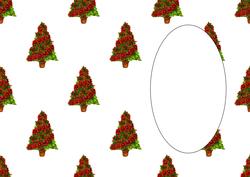 Christmas Tree with Poinsettias Insert