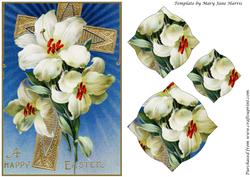 Vintage Easter Lilies Splendid Pyramid