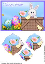 Easter Bunny and Chicks Splendid Pyramid