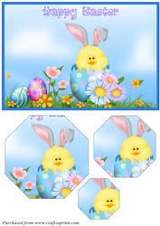 Easter Scene Octagon Pyramid