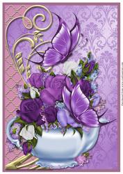 Teapot with Flowers A4