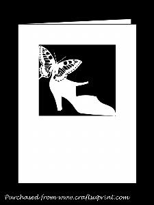 Lady Shoe and Butterfly