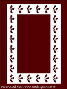 Christmas Holly Frame