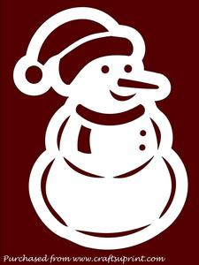 Christmas Snowman Mat