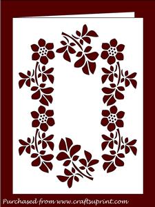 FLORAL FRAME CARD 1
