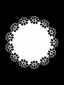 FLORAL CIRCLE MAT 6