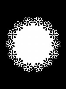 FLORAL CIRCLE MAT 5