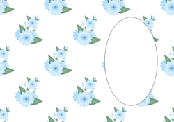 Flower Bunch Blue Insert