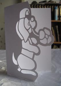 DOG OVER THE EDGE CARD