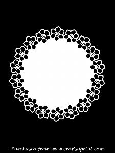 FLORAL CIRCLE MAT 3