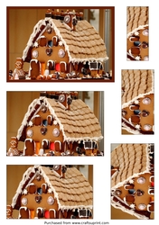 Christmas Gingerbread House Pyramid