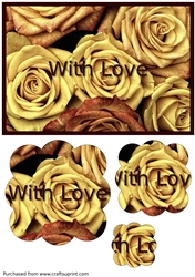 Romantic Roses Scalloped Pyramid