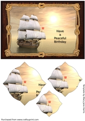 Sailboat Birthday Splendid Pyramid