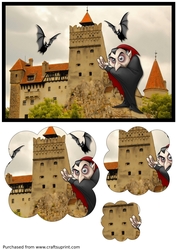 Dracula Castle Scalloped Pyramid