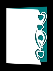 OVER THE EDGE HEART BORDER CARD