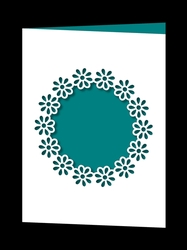 FLORAL CIRCLE APERTURE CARD 5