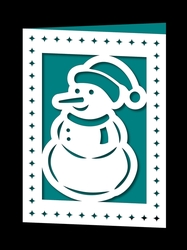 SNOWMAN CHRISTMAS CARD