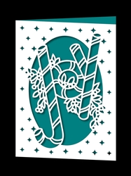 CHRISTMAS JOY APERTURE CARD