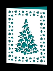 CHRISTMAS TREE FRAMED CARD 6